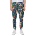 Cartoon Raccoon Pattern Print Joggers