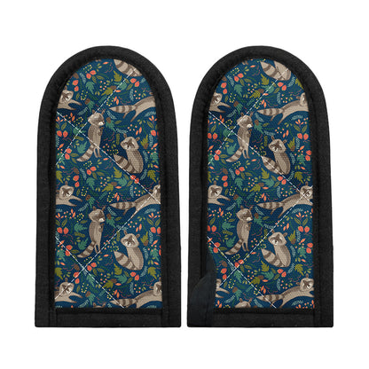 Cartoon Raccoon Pattern Print Skillet Handle Cover