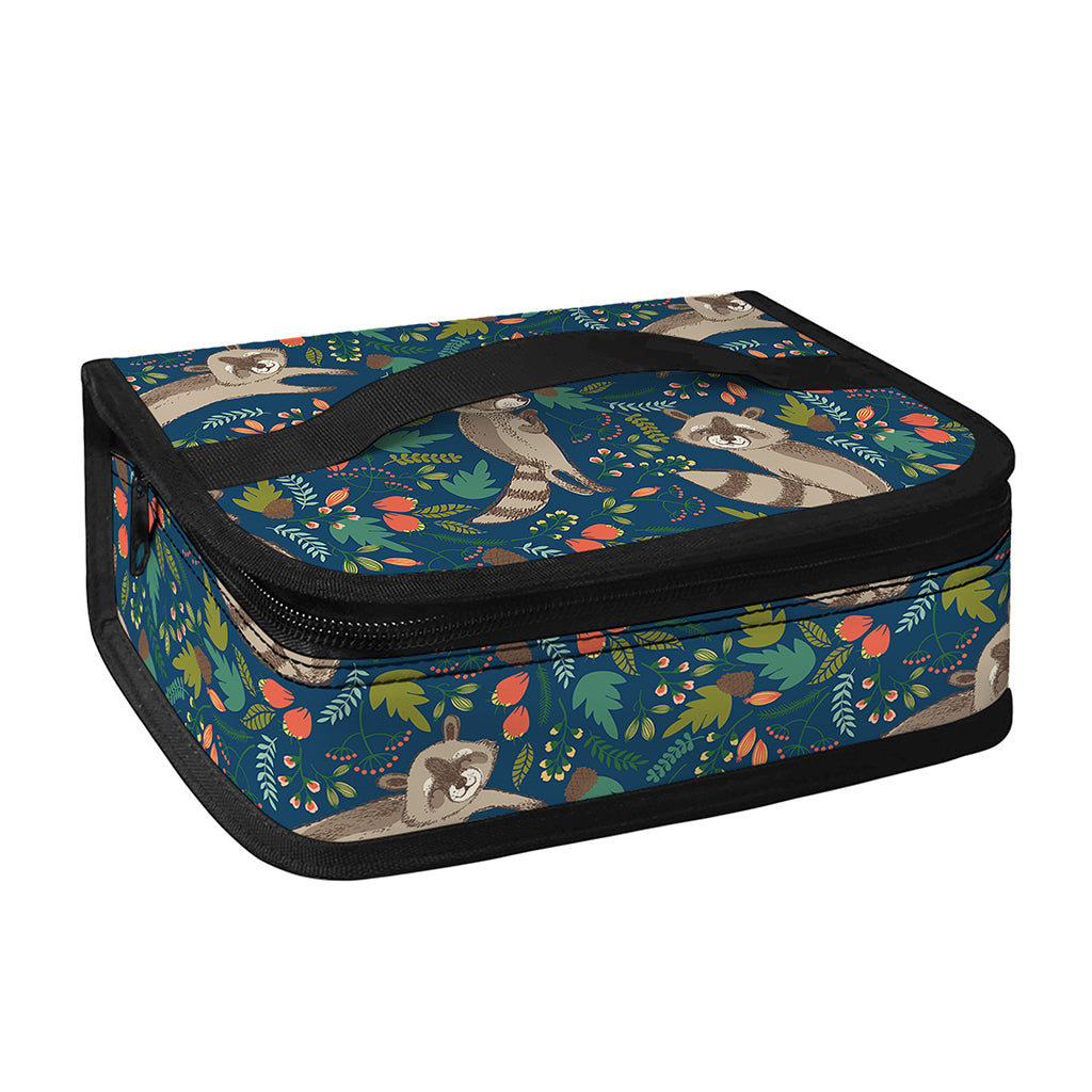 Cartoon Raccoon Pattern Print Small Lunch Bag