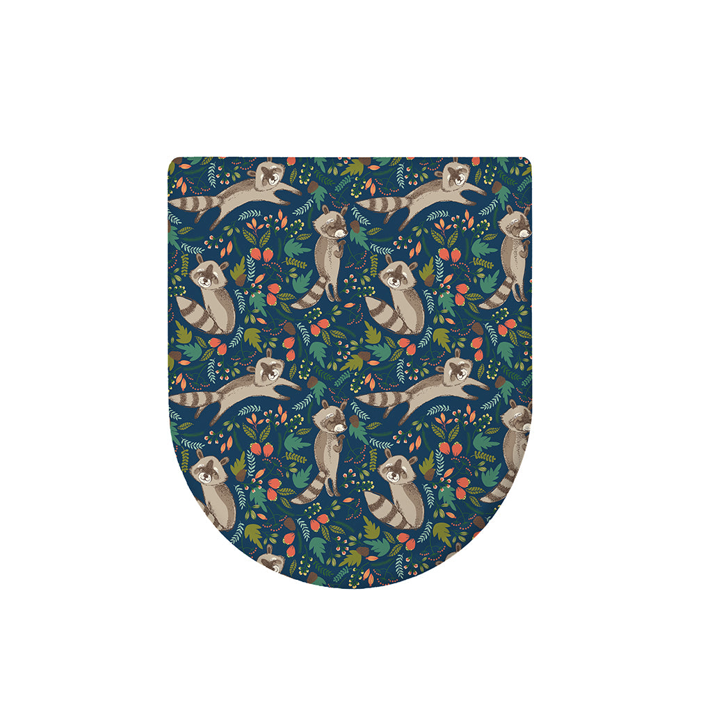 Cartoon Raccoon Pattern Print Toilet Lid Cover