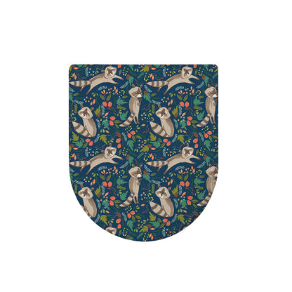 Cartoon Raccoon Pattern Print Toilet Lid Cover