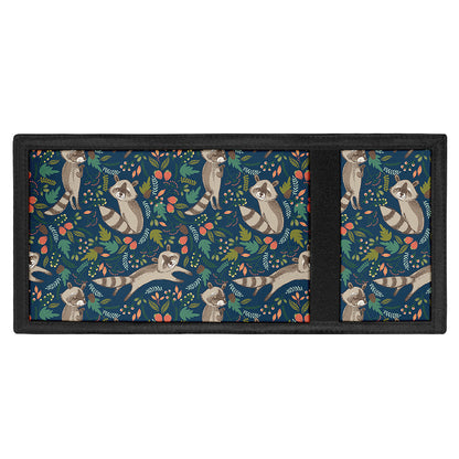 Cartoon Raccoon Pattern Print Trifold Wallet