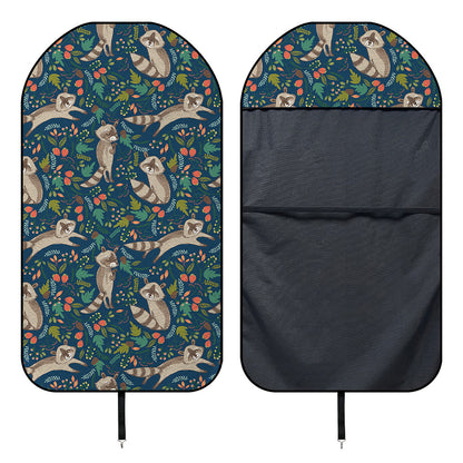 Cartoon Raccoon Pattern Print Waterproof Car Seat Cover
