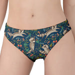 Cartoon Raccoon Pattern Print Women's Panties