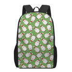 Cartoon Santa Claus Pattern Print 17 Inch Backpack