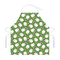 Cartoon Santa Claus Pattern Print Adjustable Apron