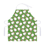 Cartoon Santa Claus Pattern Print Adjustable Apron