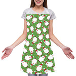 Cartoon Santa Claus Pattern Print Adjustable Apron