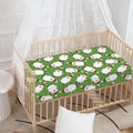 Cartoon Santa Claus Pattern Print Baby Crib Sheet