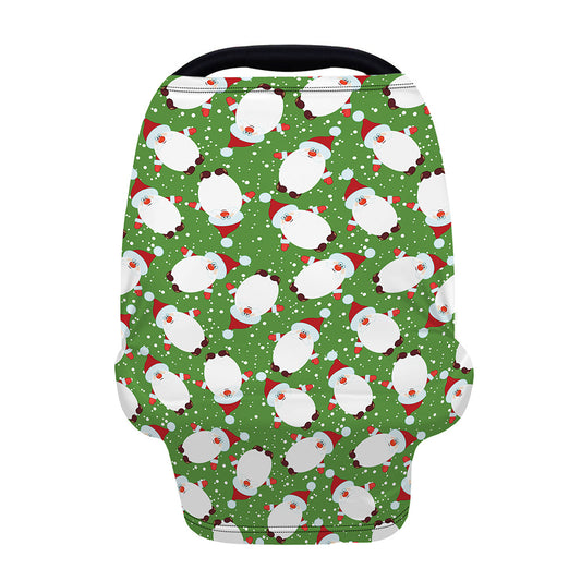 Cartoon Santa Claus Pattern Print Baby Seat Cover