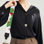 Cartoon Santa Claus Pattern Print Bag Strap