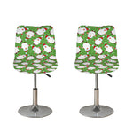 Cartoon Santa Claus Pattern Print Bar Stool Covers