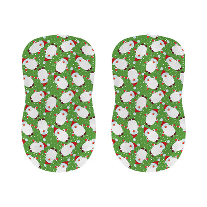 Cartoon Santa Claus Pattern Print Bar Stool Covers