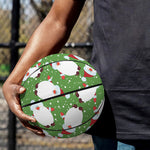Cartoon Santa Claus Pattern Print Basketball