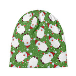 Cartoon Santa Claus Pattern Print Beanie