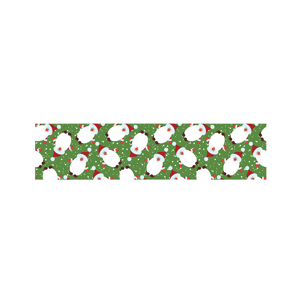 Cartoon Santa Claus Pattern Print Bed Runner