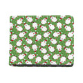 Cartoon Santa Claus Pattern Print Bifold Wallet