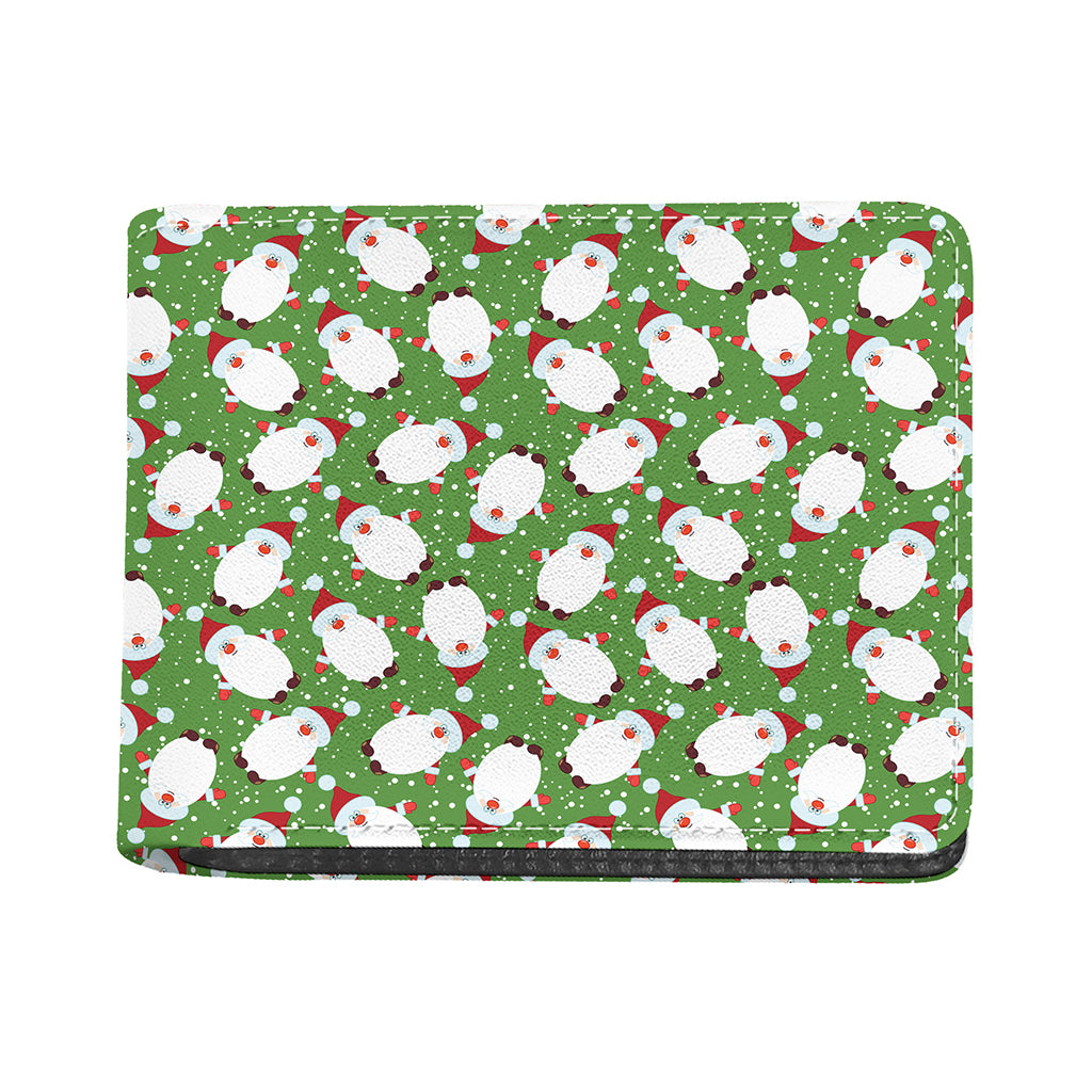 Cartoon Santa Claus Pattern Print Bifold Wallet