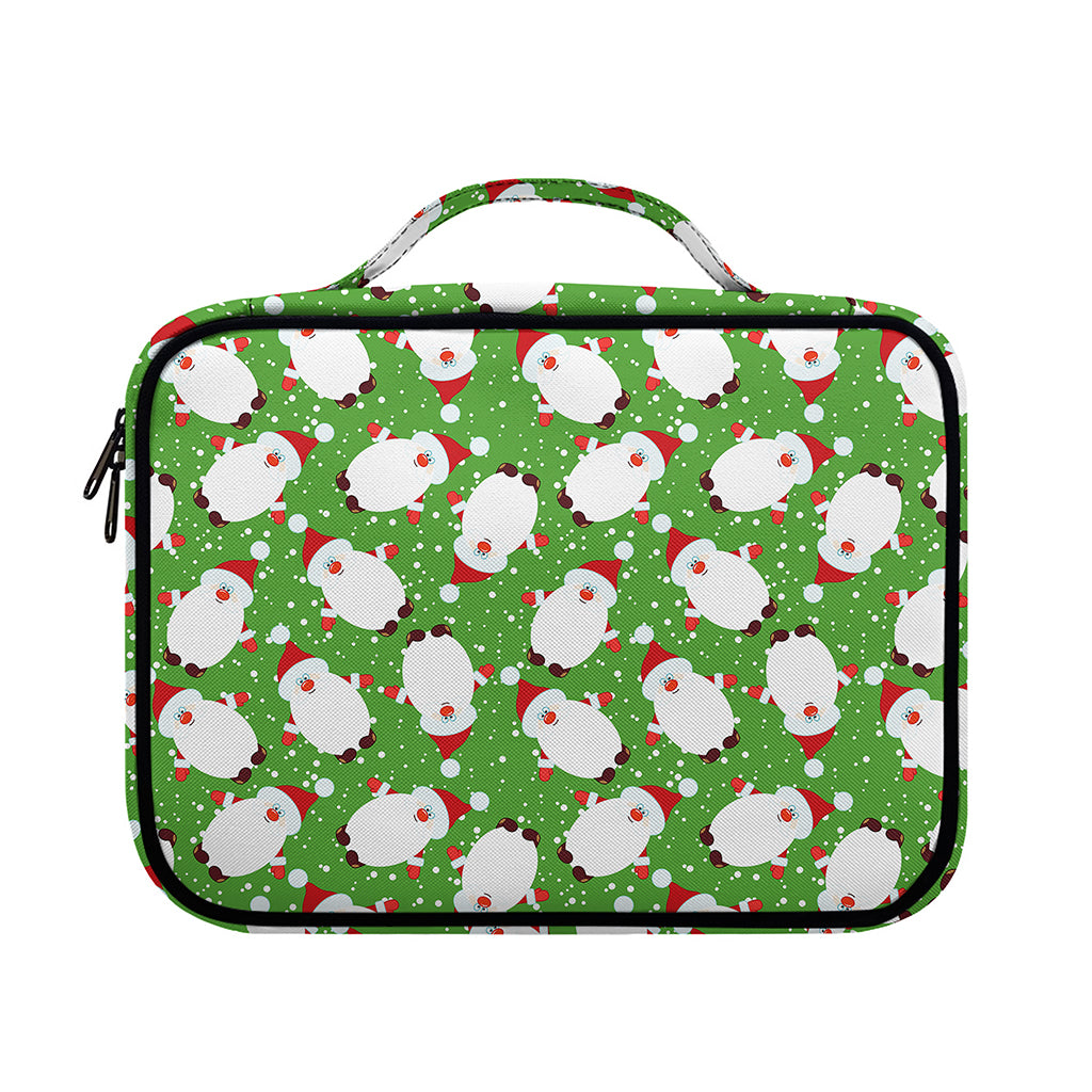 Cartoon Santa Claus Pattern Print Briefcase Bible Bag