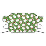 Cartoon Santa Claus Pattern Print Car Windshield Snow Cover