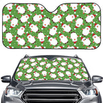 Cartoon Santa Claus Pattern Print Car Windshield Sun Shade