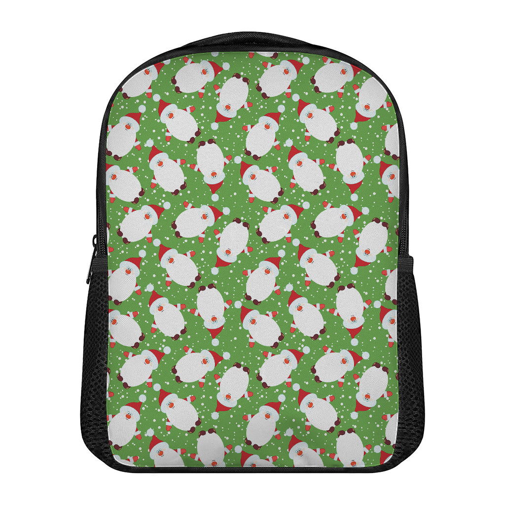 Cartoon Santa Claus Pattern Print Casual Backpack