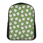 Cartoon Santa Claus Pattern Print Casual Backpack