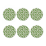 Cartoon Santa Claus Pattern Print Coaster Set