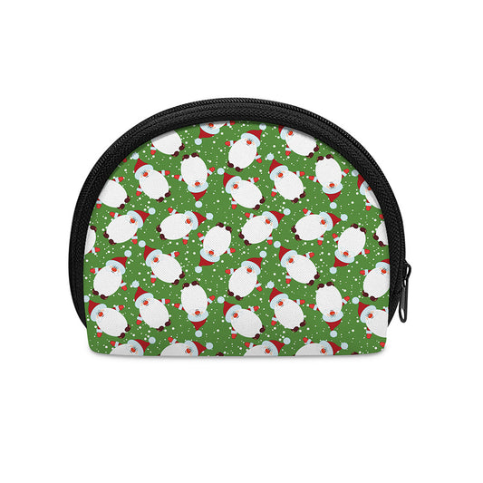 Cartoon Santa Claus Pattern Print Coin Purse