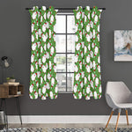 Cartoon Santa Claus Pattern Print Curtain