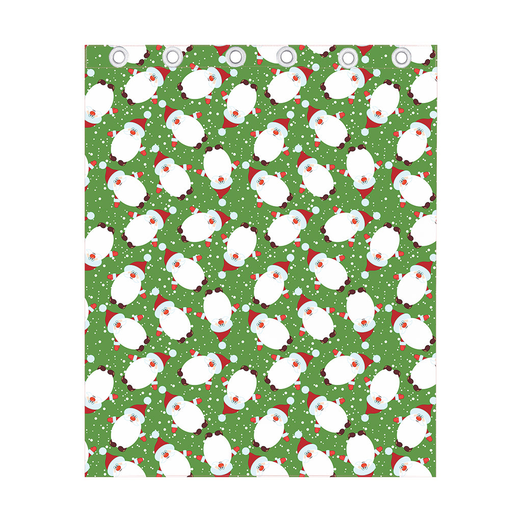 Cartoon Santa Claus Pattern Print Curtain