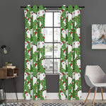 Cartoon Santa Claus Pattern Print Curtain