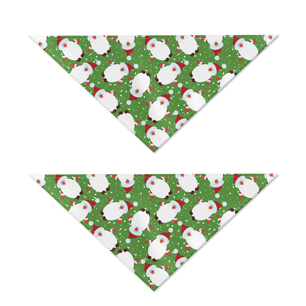 Cartoon Santa Claus Pattern Print Dog Bandana