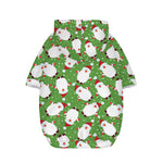 Cartoon Santa Claus Pattern Print Dog Zip Up Hoodie