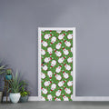 Cartoon Santa Claus Pattern Print Door Sticker