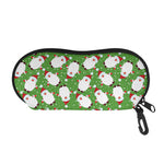 Cartoon Santa Claus Pattern Print Glasses Case