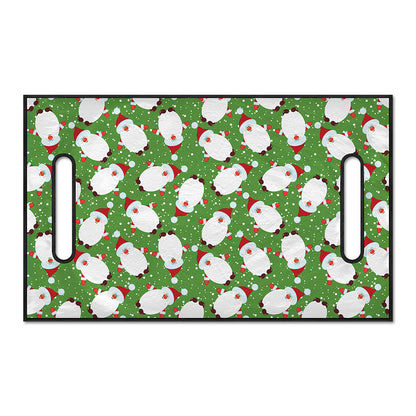 Cartoon Santa Claus Pattern Print Golf Cart Seat Cover