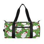 Cartoon Santa Claus Pattern Print Gym Bag