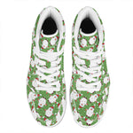 Cartoon Santa Claus Pattern Print High Top Leather Sneakers