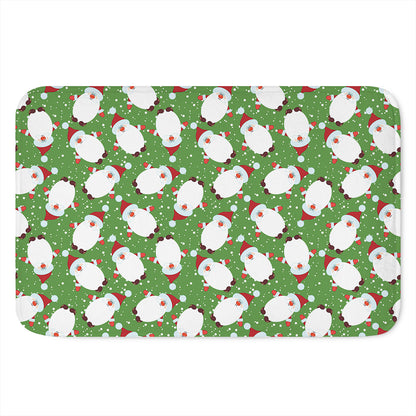 Cartoon Santa Claus Pattern Print Indoor Door Mat