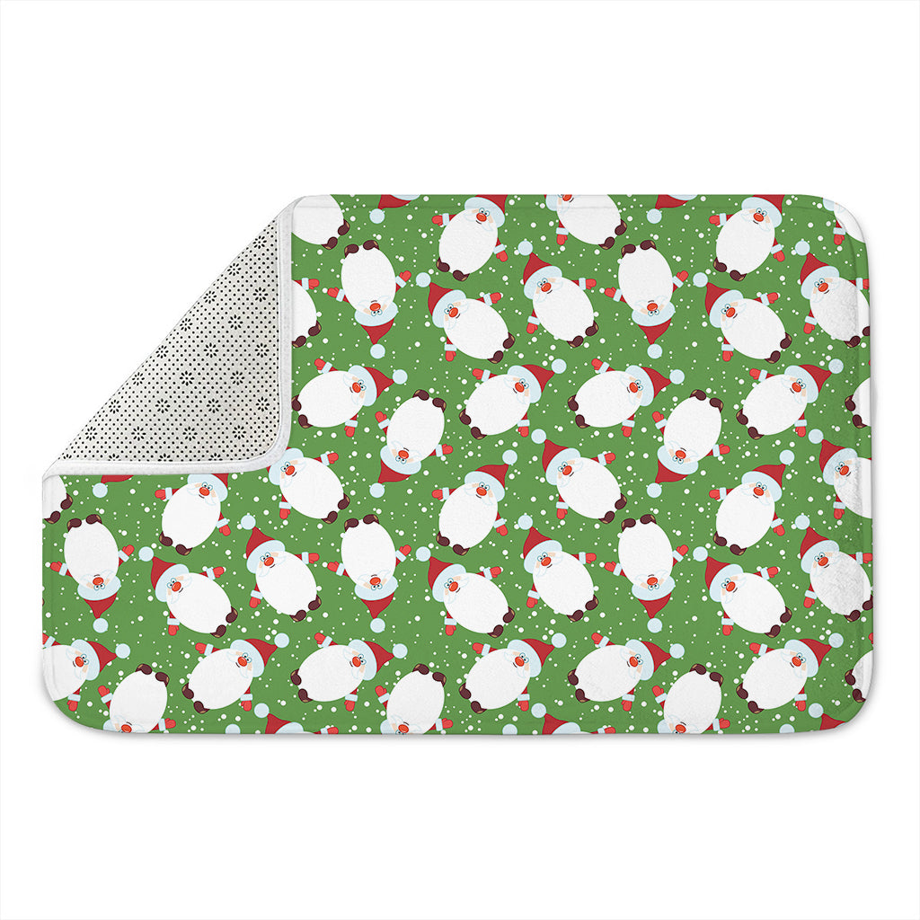 Cartoon Santa Claus Pattern Print Indoor Door Mat