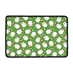 Cartoon Santa Claus Pattern Print Kitchen Mat