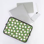 Cartoon Santa Claus Pattern Print Laptop Sleeve