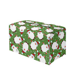 Cartoon Santa Claus Pattern Print Leather Tissue Box Cover