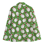 Cartoon Santa Claus Pattern Print Men's Blazer