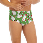 Cartoon Santa Claus Pattern Print Men's Briefs