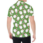 Cartoon Santa Claus Pattern Print Men's Shirt