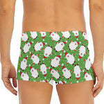 Cartoon Santa Claus Pattern Print Men's Short Boxer Briefs