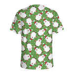 Cartoon Santa Claus Pattern Print Men's Sports T-Shirt