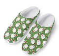 Cartoon Santa Claus Pattern Print Mesh Casual Shoes